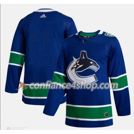 Adidas Maillot de Hockey Vancouver Canucks Blank Adidas 2019-20 Bleu Authentic - Homme